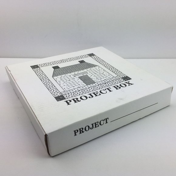 Cornerstone Quilt Shop Pizza Project Box Organize Label Cardboard - Picture 1 of 7
